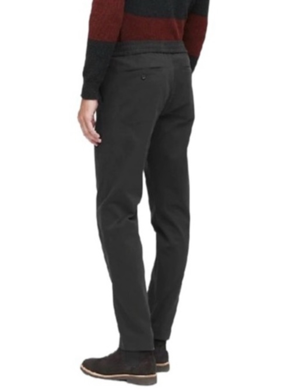 Banana Republic Mens Pants Grey Large Tall Slim Fit Tapered Cotton Blend Chino